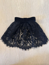 Classic OG Black Lace Hair Doily with Velvet Bow