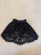 Classic OG Black Lace Hair Doily with Velvet Bow