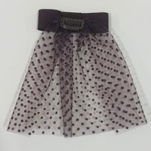 Flocked Mesh Doily with Grosgrain Bow