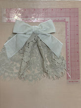 Classic Lace Doily with Velvet Bow