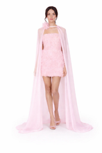 Rose Chiffon Cape