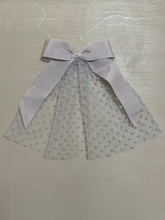 Pink Swiss Dot Doily with Grosgrain Bow