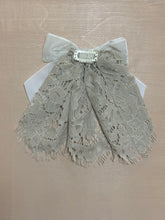 Classic Lace Doily with Velvet Bow