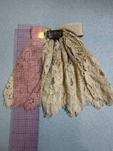Tan Lace Doily with Grosgrain Bow