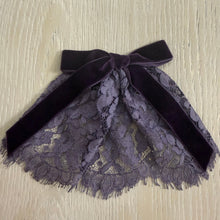 Classic OG Lace Violet Hair Doily w Velvet Bow