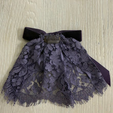 Classic OG Lace Violet Hair Doily w Velvet Bow