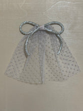 Pink Swiss Dot Doily with Grosgrain Bow