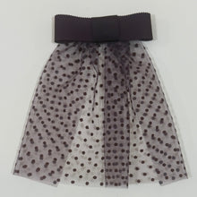 Flocked Mesh Doily with Grosgrain Bow