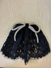 Classic OG Black Lace Hair Doily with Velvet Bow
