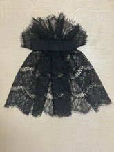 Lace Hair Doily with Grosgrain Ribbon