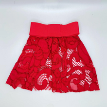 Red Lace Flat GrosGrain Bow Hair Doily