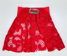 Red Lace Flat GrosGrain Bow Hair Doily