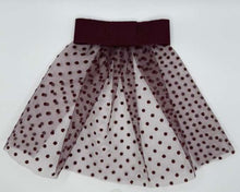 Flocked Mesh Doily with Grosgrain Bow