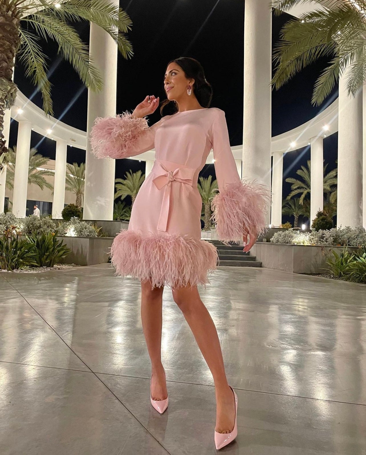 Tamar Silk Feather Dress Lev Couture Tamar Silk Feather Dress Lev Couture
