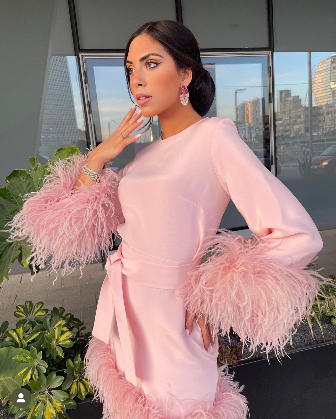 Tamar Silk Feather Dress Lev Couture Tamar Silk Feather Dress Lev Couture